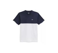 T-Shirt - VANS - Colorblock Blanc-Bleu marine - Homme - Coton - Manches courtes S
