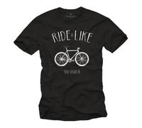 T-Shirt Velo Vintage - RIDE IT LIKE YOU STOLE IT - Noir Homme S L