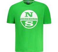 T-shirt vert à manches courtes pour hommes avec impression et col rond - Parfait pour l'été, taille : S Couleur : Verde