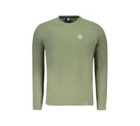 North Sails, Homme, Tops, Vert, Taille: L T-shirt en Coton Vert à Manches Longues avec Logo