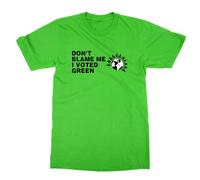 T-shirt vert Don't Blame Me I Voted, gris, L