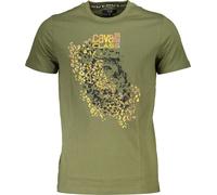 T-shirt vert élégant pour hommes, col rond & design imprimé, taille : XL Couleur : Verde