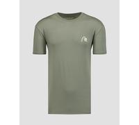 T-shirt Vert Pour Hommes Quiksilver Lap Time Ss Tee Eqykt04291-glw0 XL