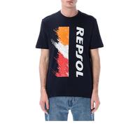 T-Shirt - Vertical Repsol Moto GP Homme Bleu (FR/ES, Alpha/Lettres, TG, Taille Normale, Taille Normale, Bleu)