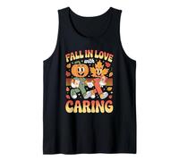 T-Shirt vétérinaire d'automne « Fall in Love with Caring » Débardeur