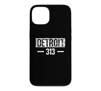T-Shirt Vieilli « This is My Detroit 313 Michigan » Coque pour iPhone 13