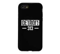 T-Shirt Vieilli « This is My Detroit 313 Michigan » Coque pour iPhone SE (2020) / 7/8