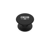 T-Shirt Vieilli « This is My Detroit 313 Michigan » PopSockets PopGrip Adhésif