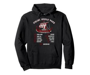 T-Shirt Viking World Tour 793-1066 Drakkar Dragon Ship Vikings Sweat à Capuche