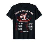 T-shirt Viking World Tour 793-1066 Drakkar Dragon Ship Vikings T-Shirt