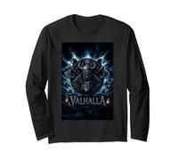 T-Shirt Vikings Loup Viking Cadeau Odin Loups Valhalla Manche Longue
