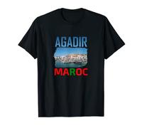 T-shirt Ville Agadir, pour voyager, plage sud du Maroc, T-Shirt