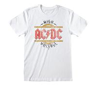 T-shirt vintage AC/DC haute tension, blanc, XX-Large
