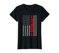 T-Shirt Vintage avec Drapeau américain Pit Boss pour Homme et Papa T-Shirt Graphique avec Valeur