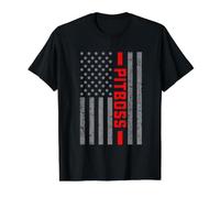 T-Shirt Vintage avec Drapeau américain Pit Boss pour Homme et Papa T-Shirt Graphique avec Valeur