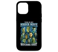 T-Shirt Vintage avec Inscription « This is My Horror Movie Watching Shirt » Coque pour iPhone 12/12 Pro