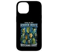 T-Shirt Vintage avec Inscription « This is My Horror Movie Watching Shirt » Coque pour iPhone 14