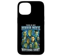T-Shirt Vintage avec Inscription « This is My Horror Movie Watching Shirt » Coque pour iPhone 15