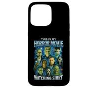 T-Shirt Vintage avec Inscription « This is My Horror Movie Watching Shirt » Coque pour iPhone 15 Pro Max