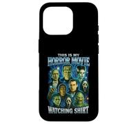 T-Shirt Vintage avec Inscription « This is My Horror Movie Watching Shirt » Coque pour iPhone 16 Pro