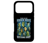 T-Shirt Vintage avec Inscription « This is My Horror Movie Watching Shirt » Coque pour iPhone 17 Pro
