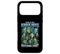 T-Shirt Vintage avec Inscription « This is My Horror Movie Watching Shirt » Coque pour iPhone 17 Pro Max