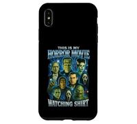 T-Shirt Vintage avec Inscription « This is My Horror Movie Watching Shirt » Coque pour iPhone XS Max