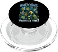 T-Shirt Vintage avec Inscription « This is My Horror Movie Watching Shirt » PopSockets PopGrip pour MagSafe
