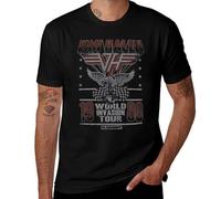 T-shirt vintage des années 1980 Rock Tour pour homme, T-shirt graphique rétro en coton doux inspiré du concert, Style :, 4XL