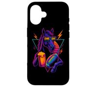 T-Shirt Vintage Football Américain 70s 80s Drôle Cheval Fans Coque pour iPhone 16