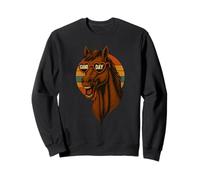 T-Shirt Vintage Football Américain Drôle Cheval Fans Sweatshirt