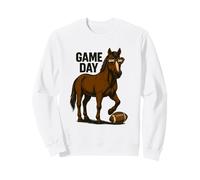 T-Shirt Vintage Football Américain Drôle Cheval Fans Sweatshirt