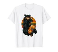 T-Shirt Vintage Football Américain Drôle Cheval Fans T-Shirt
