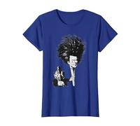 T-Shirt Vintage Gustav Mahler avec Pinceau de Peinture T-Shirt, Femme, Bleu Royal, M