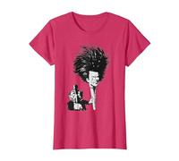 T-Shirt Vintage Gustav Mahler avec Pinceau de Peinture T-Shirt, Femme, Rouge Chiné, M