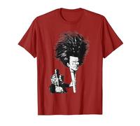 T-Shirt Vintage Gustav Mahler avec Pinceau de Peinture T-Shirt, Homme, Canneberge, M