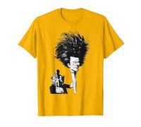 T-Shirt Vintage Gustav Mahler avec Pinceau de Peinture T-Shirt, Homme, Doré Vif, M