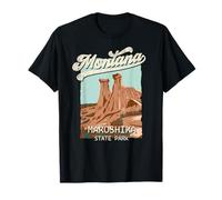 T-Shirt Vintage Makoshika State Park Montana MT Big Sky Country T-Shirt