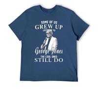 T-shirt vintage pour fans de musique country - T-shirt graphique inspiré du chanteur classique - Vêtements rétro pour amateurs de concert - Haut unisexe en coton doux, Style marine, 3XL