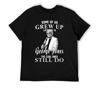 T-shirt vintage pour fans de musique country - T-shirt graphique inspiré du chanteur classique - Vêtements rétro pour amateurs de concert - Haut unisexe en coton doux, Style noir, 5XL