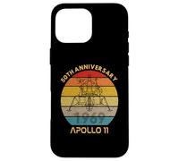 T-Shirt Vintage rétro Apollo 11 Moon Landing 50e Anniversaire Coque pour iPhone 16 Pro Max
