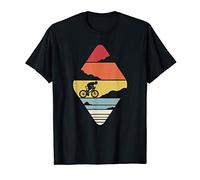 T-Shirt Vintage Road Bike Retro Sunset Racer Bicycle T-Shirt