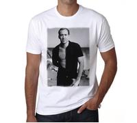 T-Shirt Vintage - ULTRABASIC - Nicolas Cage - 100% Coton - Manches Courtes - Confortable et Écologique XS