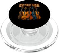 T-Shirt Vintage Violon Musique Cadeau Just Violin Things PopSockets PopGrip pour MagSafe
