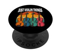 T-Shirt Vintage Violon Musique Cadeau Just Violin Thnigs PopSockets PopGrip Adhésif