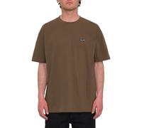 T-shirt Volcom Pistol Stone Dark Earth Homme Marron 2024 taille S