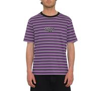 T-shirt Volcom Rayeah Stripes Deep Purple Homme Violet 2024 taille S