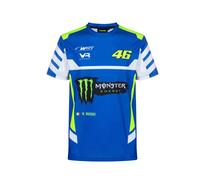 Valentino Rossi T-Shirt VR46 WRT Line, Homme, XXL, Bleu Clair