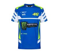 T-shirt VR46 Monster Energy WRT Bleu Homme - VR46 - T-shirt à manches courtes - Polyester - Homme S