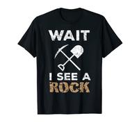T-shirt « Wait I See A Rock » - Science Geologist Distressed » T-Shirt